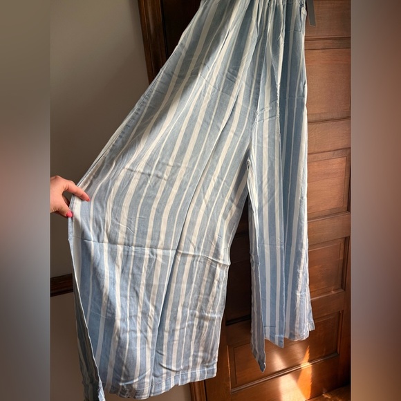 Tractr Wide Leg Stripe Jumpsuit 🐚 - Picture 2 of 4